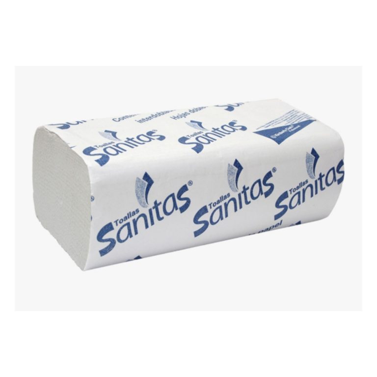 Toalla Interdoblada Sanitas Blanca con 100 Hojas 5192231 Papel Oro