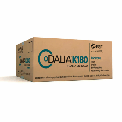 Toalla en Rollo Dalia Biodegradable con Hoja Sencilla